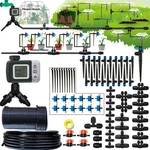 Drip Irrigation System With Water Timer 162FT Kit 5/16 Id And 1/ New. Price: $79.83.