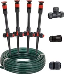 98063 Multi-adjustable Flex Design Above Ground Irrigation Garden Sprinkler Syst New. Price: $86.37.
