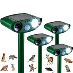 4 Pack Solar Animal Repeller For Raccoons, Deer & Squirrels - Ultrasonic Strob New. Price: $133.68.