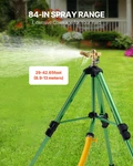 Impact Sprinkler On Tripod Base, Adjustable Heights For Yard Green New. Price: $49.57.