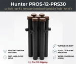 Hunter PROS-12-PRS30 Inch Pop-up Pressure Regulated Sprinkler Body Set Of 7 New. Price: $70.00.