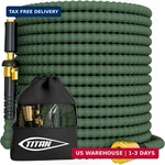 Titan Flexible Garden Hose 50FT - Ultra Lightweight, Heavy Duty Water With New. Price: $126.48.