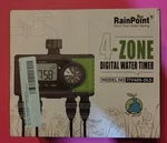 Rainpoint Sprinkler Timer, 4 Outlets Hose Timers, Zone Digital Water Open. Price: $25.99.