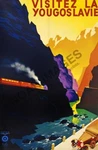 Visit Yougoslavia Vintage Auto Train Travel Promotion Poster 16X24 New. Price: $15.95.