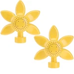 Lawn Sprinkler, 4.3 Inch Yellow Flower Design, 2-PACK, Metal Spot Sprinklers For New. Price: $11.99.