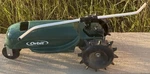 Orbit Traveling Sprinkler Green Tractor Cast Iron Garden Watering Sprayer Works! Used. Price: $37.77.