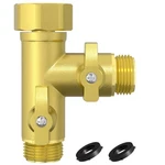 Santong High Flow Solid Metal 2 Way Type Garden Hose Splitter With Shut-off... New. Price: $28.61.