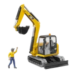 Bruder Toys Cat Mini Excavator With Worker Vehicle 02467 New. Price: $62.99.