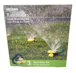 Nelson Rainscape Lawn Watering Kit 3 Sprinkler Adjustable Irrigation New. Price: $25.00.