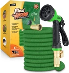 With 8 Function Nozzle, 75FT Lightweight Expandable Garden Hose, No-kink Flexi New. Price: $137.99.