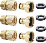 Hqmpc Garden Hose Quick Connector Water Inch Ght Brass Eas New. Price: $51.16.