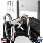 Garden Hose Holder Wall Mount - SS304 Stainless Steel Water Hanger Heavy Du New. Price: $32.60.