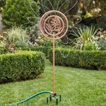 41.4" Decorative Garden Sprinkler 360 Motion Activated Stainless Steel Art New. Price: $88.41.