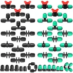 40 Pcs 1/2" Tubing Irrigation Fittings Kit Id X 0.6-0.63 Od 16 Mm Drip Ir... New. Price: $24.11.