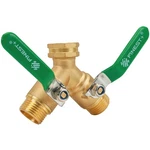 Garden Hose Splitter 2 Way Brass Valve W/ Shut Off, Heavy Duty 3/4" Ght New. Price: $33.08.