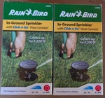 2 Packs- Rain Bird LG3HE In-ground Impact Sprinkler With Click-n-go Hose Connect New. Price: $29.99.
