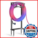 Garden Hose Holder Freestanding 4 Spikes, Heavy Duty Metal, 150-FT Pipe, Black New. Price: $49.36.