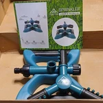 Fortivo Adjustable Flow Circular Rotating Sprinkler Blue Lawn Garden 3-ARM New. Price: $7.86.