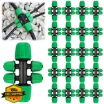 Kalolary 20PCS 5/16"-1/4" Drip Irrigation Fittings Tee Connectors Green New. Price: $27.99.