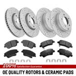 Front Rear Brake Rotors Ceramic Pads Kit For Hyundai Sonata Kia Optima 2011-2015 New. Price: $150.09.