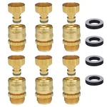 Hqmpc Lead-free Solid Brass 3/4" Ght Garden Hose Quick Connect Set New. Price: $97.68.