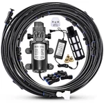Mornajina Outdoor Misting Cooling System With Pump, (02) 20M Line New. Price: $101.99.