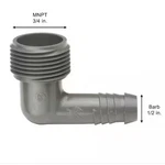 Rain Bird 3/4 X 1/2 Swing Pipe Elbow (100 Piece Lot) SWGE075 Bulk New. Price: $44.95.