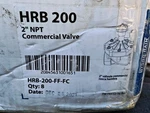 Hydro-rain HRB-200-FF-FC 2" Npt Commercial Valve Open. Price: $85.00.