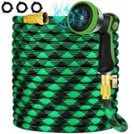 75FT Non-expandable Garden Hose Lightweight Flexible Water 10-PATTERN Spray New. Price: $81.07.