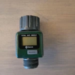 Geevon 220016 Water Flow Meter Uses CR2032 Battery Garden Hose Threaded Fittings Used. Price: $15.00.