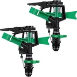 1/2 Inch Plastic Impact Sprinklers Adjustable Degree To 360 Multicolor New. Price: $17.99.