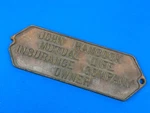 Vintage Cast Iron Building Plaque John Hancock Mutual Life Insurance Co. Owner. Price: $124.98.
