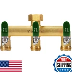 Yayamz 3/4" Brass 3-WAY Garden Hose Splitter Rust/freeze Resistant Outdoor Manif New. Price: $48.58.