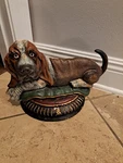 Vintage Cast Iron Door Stop Form Of Visit Blood Hound, Hand Painted Euc Used. Price: $74.99.