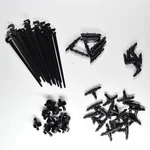 Lot Of 42 Pcs Rain Bird Drip Irrigation System Parts Emitters Connectors Stakes New. Price: $12.10.