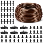 Nuanchu Ft 1/4 Inch Drip Irrigation 328.08 100 M, Brown, Black New. Price: $95.27.