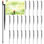 Geelin 25 Pcs 360 Degree Drip Irrigation Spray Emitters With 12 Inch Stakes, New. Price: $25.83.