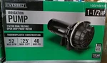 Everbilt HDLS15P Lawn Irrigation Pump Plastic 1-1/2HP 52-GPM, Open Box. Price: $189.99.