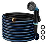 Yard & Garden Watering Hose 5/8 50FT With 10 Function Sprayer New. Price: $51.99.