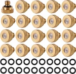 Pack Brass Misting Nozzles With 20PC Ring,heavy Duty New. Price: $22.00.