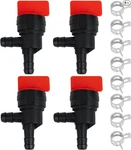 Fuel Shut Off Valve, 1/4" Cut For Riding Lawn Mo Color: Angle New. Price: $16.99.