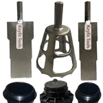 Drill Powered Sprinkler Head 3 Piece Set Stainless Steel Keyfit Tools New. Price: $89.99.