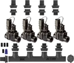 Rain Bird Action Machining 4 Zone Manifold Valve Kit - 100DVF With Flow Control New. Price: $182.70.