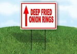Deep Fried Onion Rings Left Straight Yard Sign With Stand Lawn New. Price: $26.99.