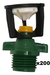 (200 Pieces) New Senninger WOB06M200GRN 1/2" #6 Mini Wobbler Sprinkler Head. Price: $419.99.