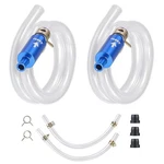 Brake Bleeder Hose Set - 9PC One Way Check Valve, Flexible Pu Tubing & Steel Cla. Price: $20.99.