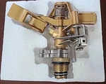 16032 Brass Impact Sprinkler, Heavy Duty Head, Adjustable 0-360 Degree New. Price: $32.98.