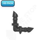 (100 Pack) 1/4"-INCH Barbed Elbows, Drip Irrigation Hydroponics Rain, Grow New. Price: $13.25.