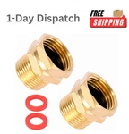 Sanpaint 2 Pack Brass Garden Hose Adapter 3/4 Ght Female To Npt New. Price: $13.98.