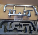 Kwode 8 Inch Center Wall Mount Faucet With 12" Swivel Spout Handle Commerci... Open. Price: $55.00.